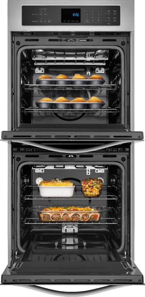 24 double wall oven electric open box|whirlpool 5.8 double wall oven.